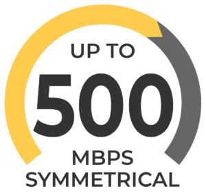 500 mbps speed graphic