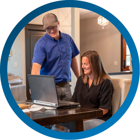 Home-office using Vibrant Broadband's Fixed-Wireless internet service.